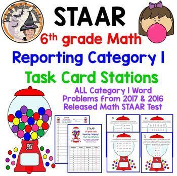 › verified 29 mins ago. STAAR 6th Grade Math Reporting Category 1 Task Cards Stations + Answer Key in 2020 | Task cards ...