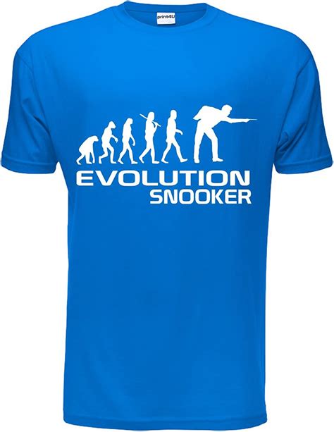 T Shirt Für Erwachsene Motiv Evolution Des Snooker Spielers Lustiges