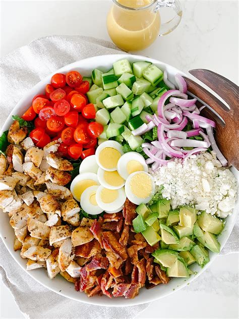The Best Chicken Cobb Salad With Honey Dijon Vinaigrette Carolina Charm