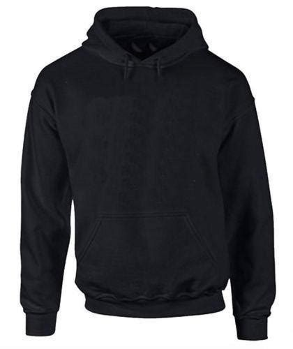 Plain Black Pullover Hoodie Ebay