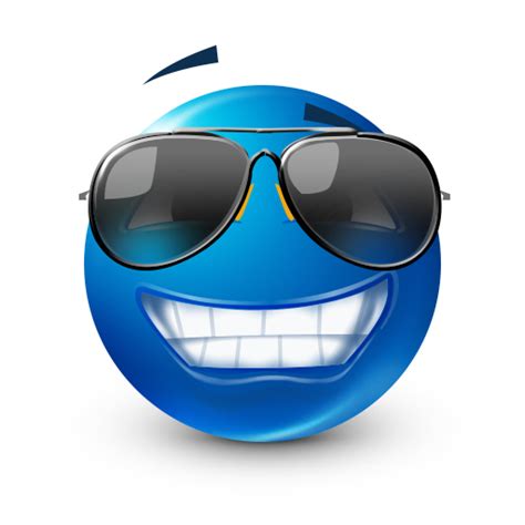 Bluemoji Sunglasses Smiley Blue Emojis Know Your Meme