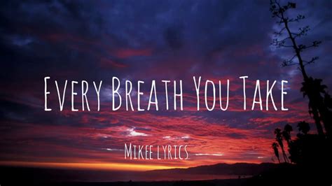 Every Breath You Take Lyrics Youtube