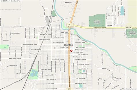 Bluffton Map United States Latitude & Longitude: Free Maps