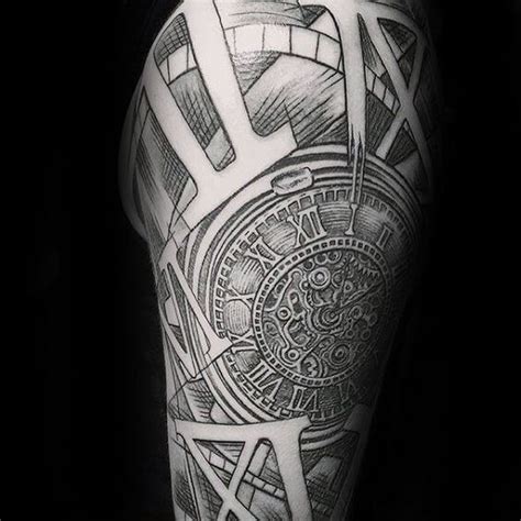 Clock with roman numerals tattoo. Roman Numeral Tattoos for Men - Ideas and Designs for Guys