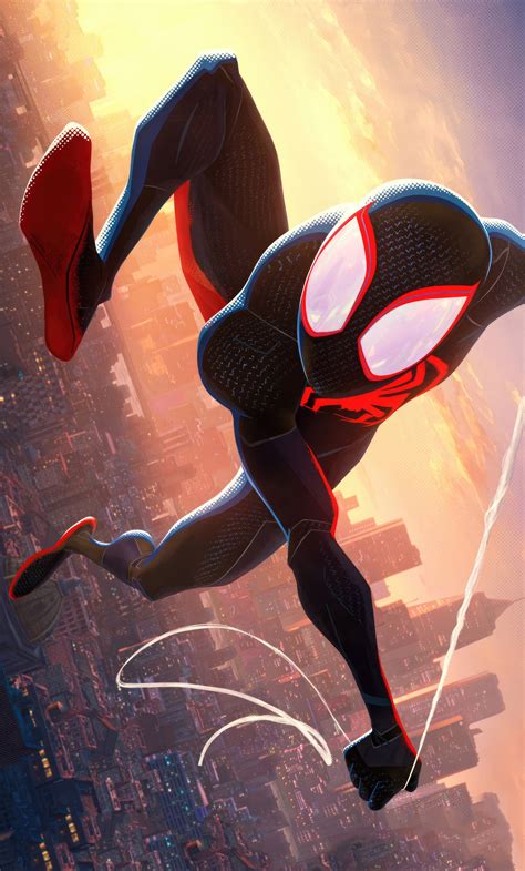 1280x2120 Miles Morales In Spiderman Across The Spider Verse 2023 5k