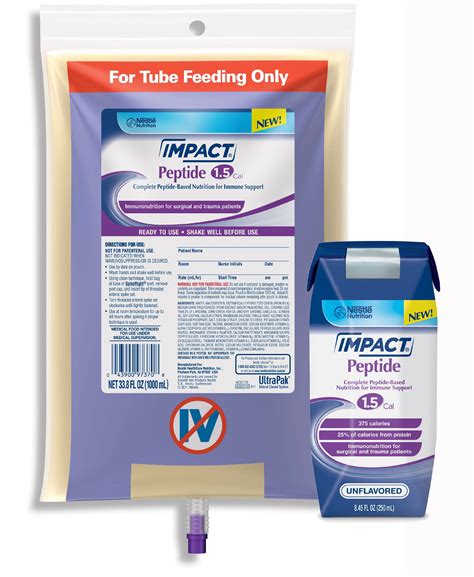 Impact Peptide 15 Tube Feeding Formula 4390097371 1000 Ml 1 Each