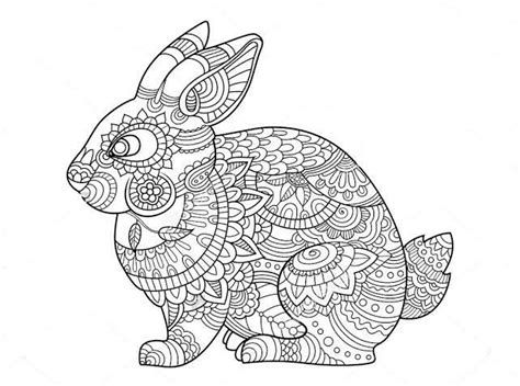 Ausmalbilder Mandala Tiere Hase - Christina Sampsons Malvorlagen