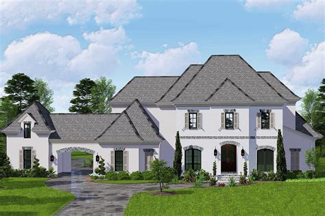 Spacious Two Story Acadian House Plan With Ample Outdoor Living Space