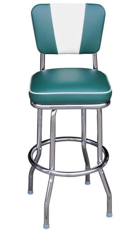 Retro Chrome Swivel Bar Stool Foter