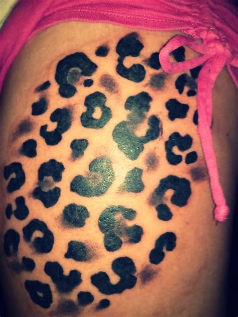 My New Cheetah Tattoo Cheetah Print Tattoos Leopard Tattoos Gray