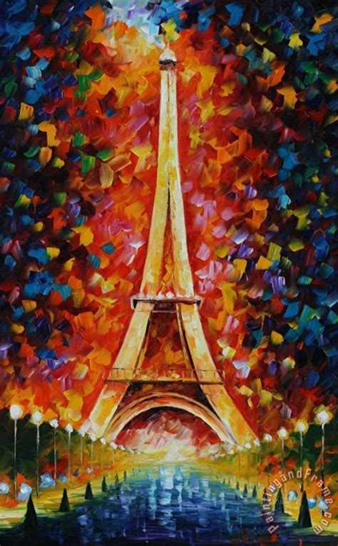 Leonid Afremov Eiffel Tower Painting Eiffel Tower Print For Sale