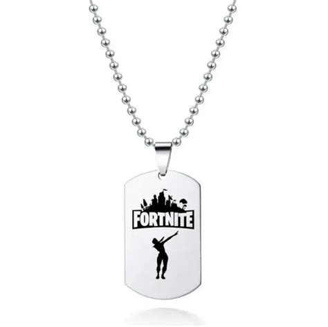 Fortnite Dog Tag Necklace Chains Game Life
