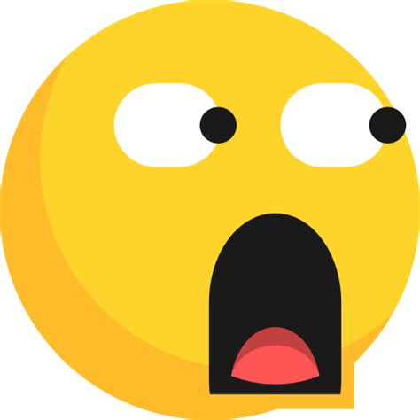 Emoji expression dardés choqué surpris Icônes Avatars et Emoticônes