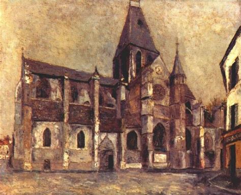 Church At Villiers Le Bel Maurice Utrillo