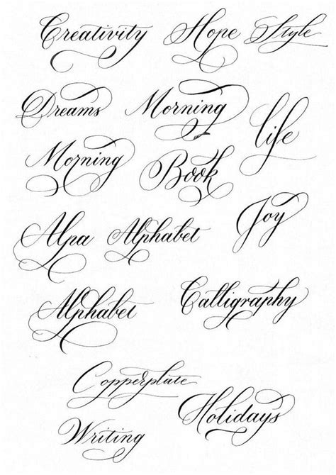 71466eb6 Tattoo Fonts Alphabet Calligraphy Fonts Alphabet Copperplate