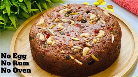 Christmas Special Plum Cake Recipe Eggless And Without Oven Easy