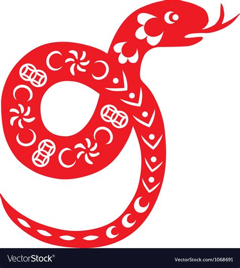 Chinese New Year Snake Royalty Free Vector Image