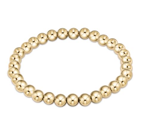 Bracelet Classic 6mm Bead Gold 842678100244