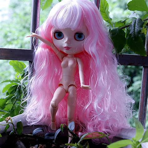 27cm Cute Blyth Doll With Long Pink Hair And 19 Joints Body Dolls Toysdolls Aliexpress