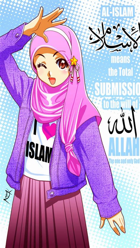Gambar Kartun Muslimah Gambarbooster