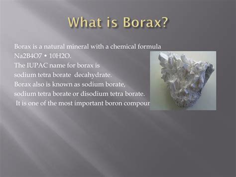 Borax A Mineral With Many Uses Moultonborough