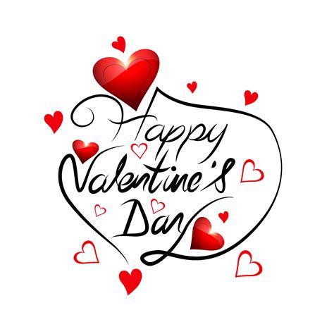 Elegant Happy Valentines Day Love Card Heart Design 272232 Vector Art