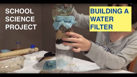 Homemade Water Filter Step By Step Science Project Youtube