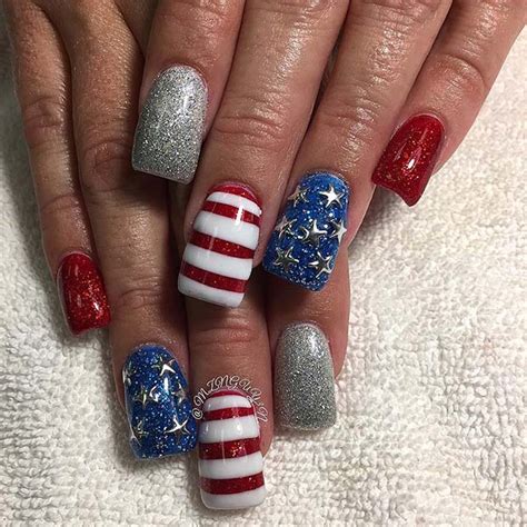 21 Funky And Fun 4th Of July Nail Designs Stayglam