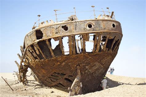 Shipwreck Sand Coast Wreck Nautical Sea Sky Abandoned Ship