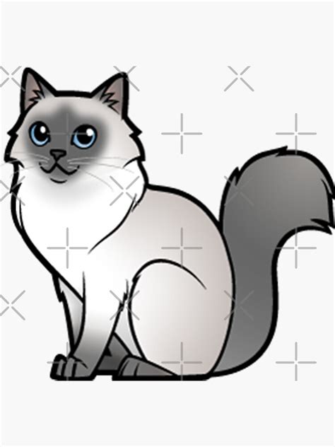 Himalayan Cat Sticker Sticker For Sale By Pam069 Redbubble