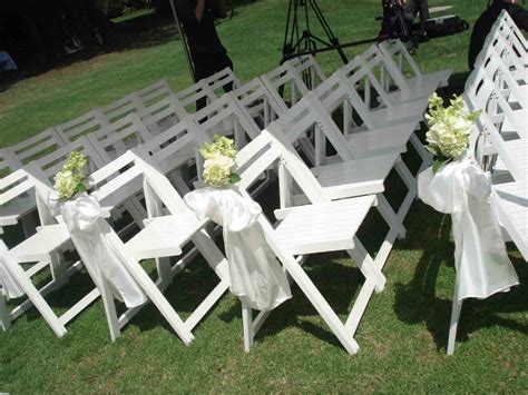 White Wooden Chairs Weddings Of Distinction