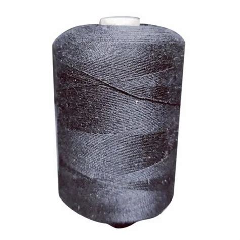 Plain Black Polyester Thread For Textile Industry Packaging Type
