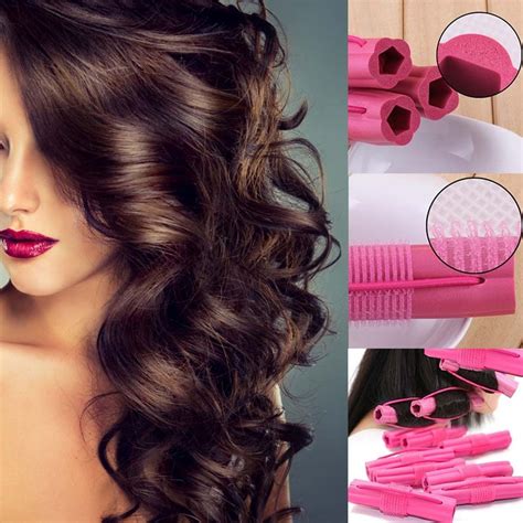 New Fashion 6pcs Magic Foam Sponge Hair Curler Diy Wavy Hair Travel