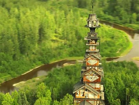 Alaskas Dr Seuss House Is A Whimsical Tower Made Of Stacked Cabins Dr