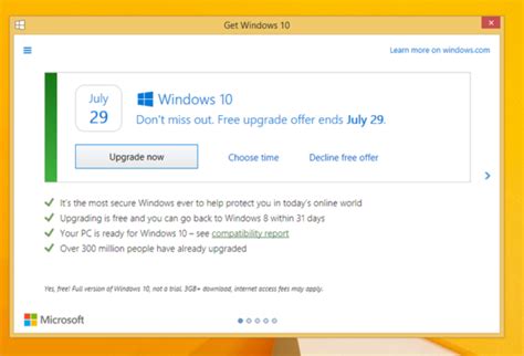 Windows 10 Upgrade Notification Is Getting A Decline Option