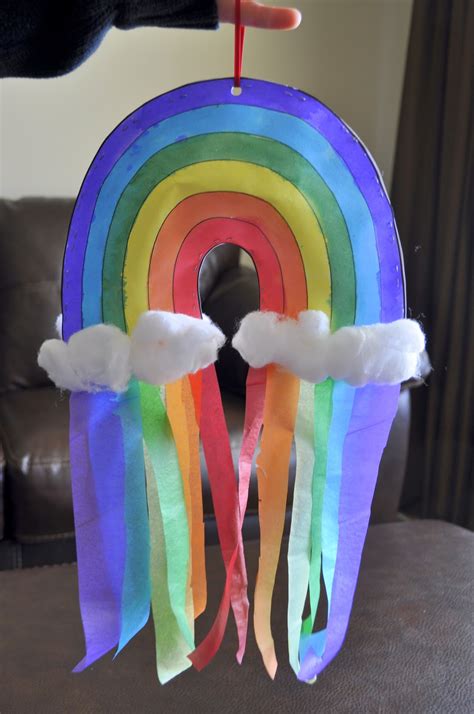 double sided rainbow windsock craft shes crafty