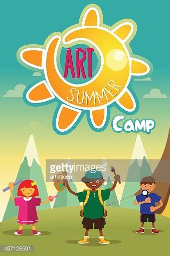 Art Summer Camp Poster Stock Clipart Royalty Free Freeimages