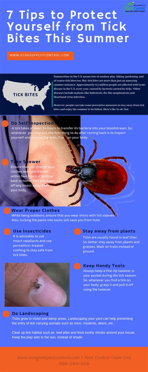 Tips To Protect Yourself From Tick Bites While Being Outdoor This Summer Infographic