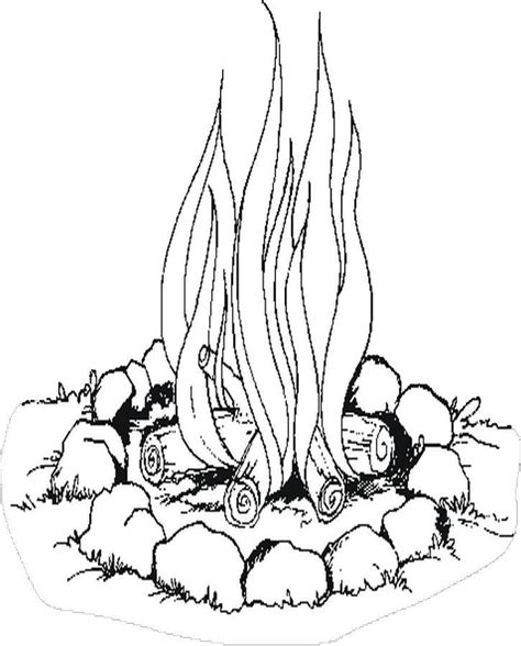 Campfire Coloring Pages Coloring Home