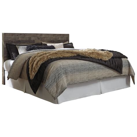The headboard by lillian august comes in two different sizes, namely the queen size and king size. Benchcraft Derekson B200-58 Rustic Modern King Panel ...