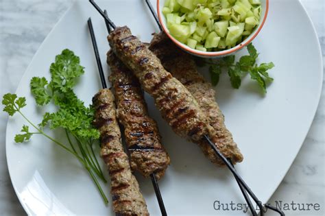Grilled Lamb Kebabs With Cucumber Herb Relish Aip Scd Gutsy By Nature