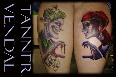 Joker & Harley Quinn by Tanner Vendal : Tattoos