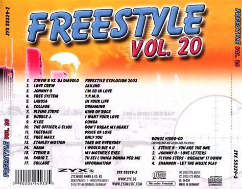 freestyle music freestyle vol 20 zyx music cd comp · 2003 · germany