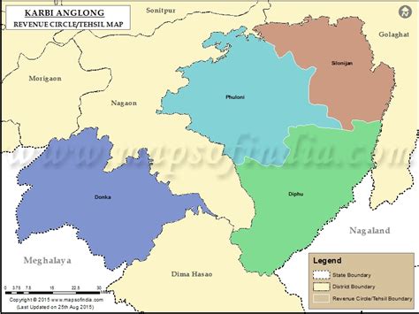 Karbi Anglong Tehsil Map Circles In Karbi Anglong