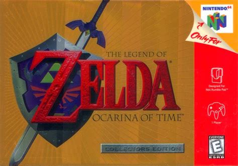 N64 Zelda Ocarina Of Time Collectors Editionbox My Games Reproduction