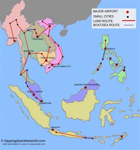 2020 Southeast Asia Travel Route And Itineraries From 2 Weeks Up To