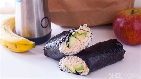 How To Make A Tuna And Avocado Sushi Hand Roll At Home Sheknows