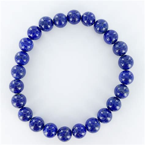 Lapis Lazuli Round Bead Bracelet 8mm Sacred Earth Crystals