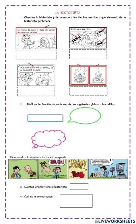 La Historieta Free Activity Teacher Material Learning Strategies