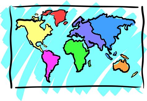 Map Of The World Clip Art Clip Art Library